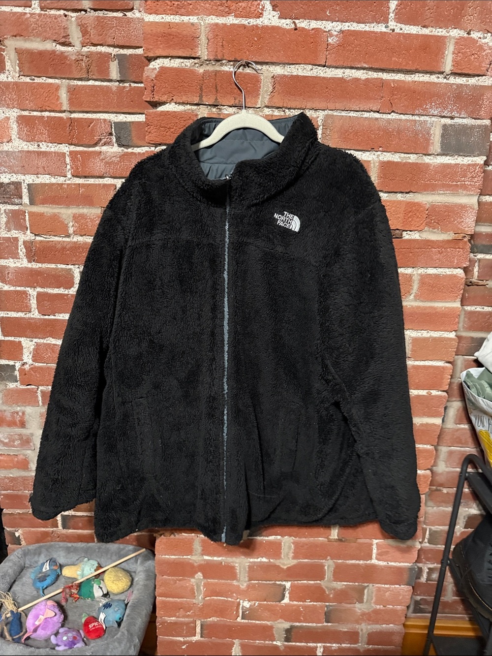 The North Face Plus Size Reversible Long Sleeve Fleece Jacket - Picture 4 of 6